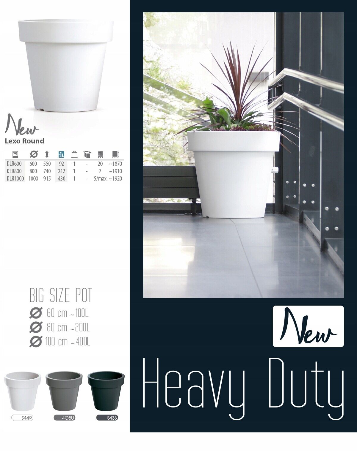 Big Plant Tree Pots Extra Large HUGE Indoor Outdoor Planter Garden Massive 430L - Image 9