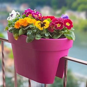 Railing Planter Plant Flower Bridge  Pot Hanging Plant Trough Fence Balcony Rail