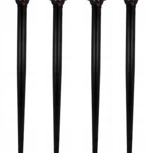 4x Table Leg Breakfast Bar Worktop Support Kitchen Round 710mm Black