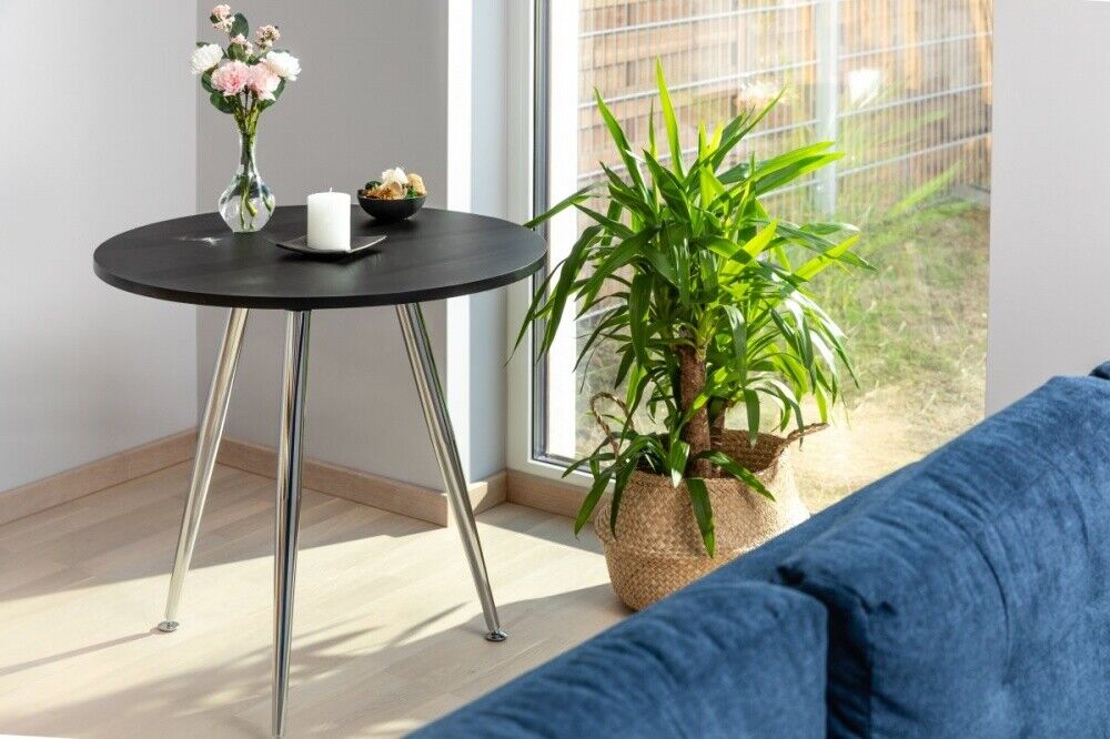 4x Table Leg Breakfast Bar Worktop Support Kitchen Round 710mm Black - Image 9