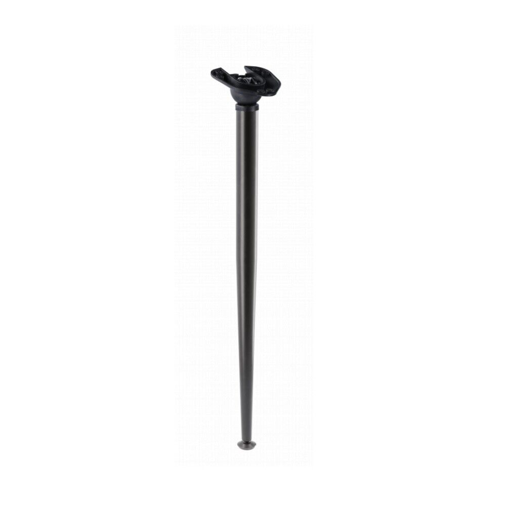 2x Table Leg Breakfast Bar Worktop Support Kitchen Round 710mm Black - Image 2