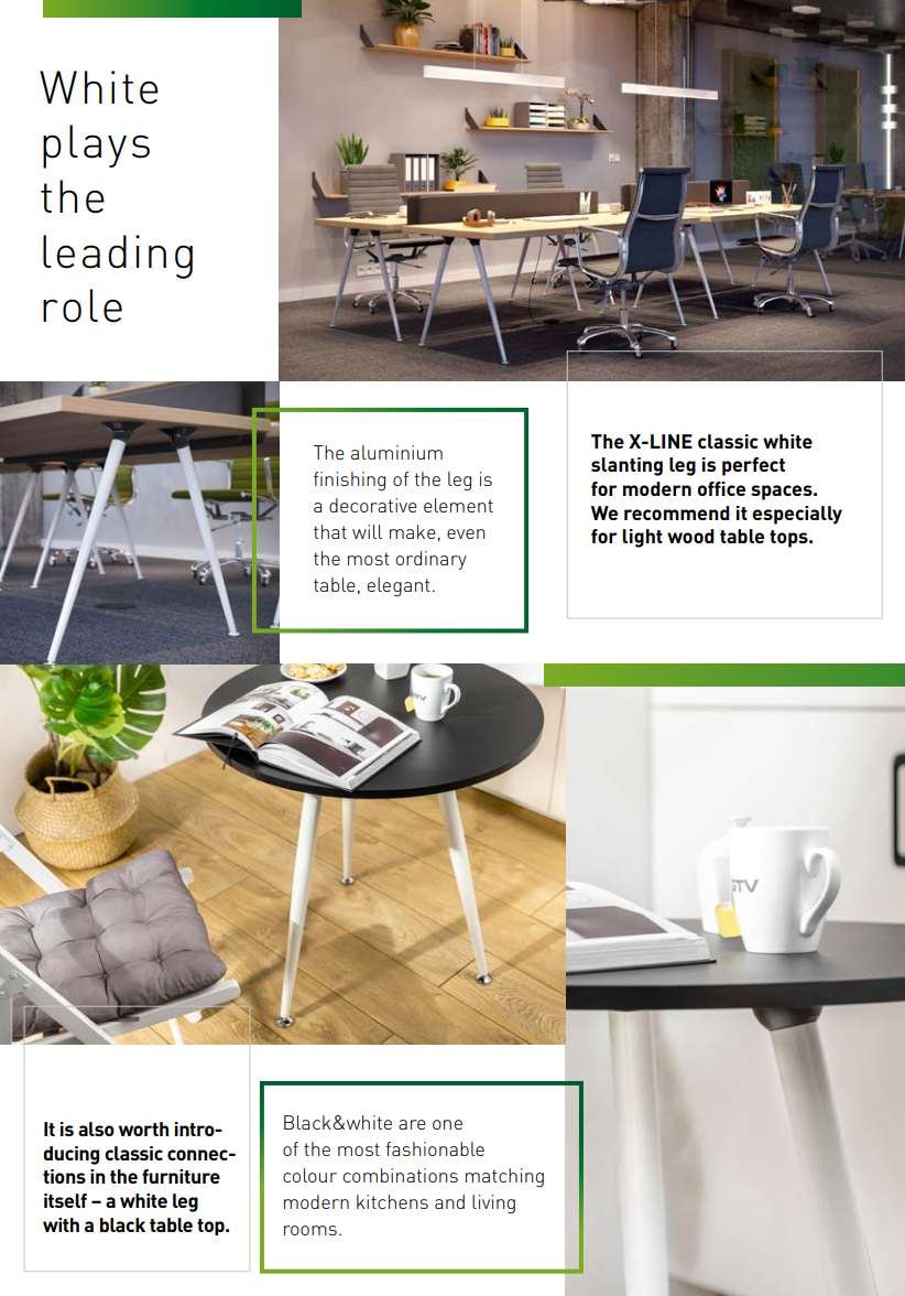 2x Table Leg Breakfast Bar Worktop Support Kitchen Round 710mm Black - Image 6