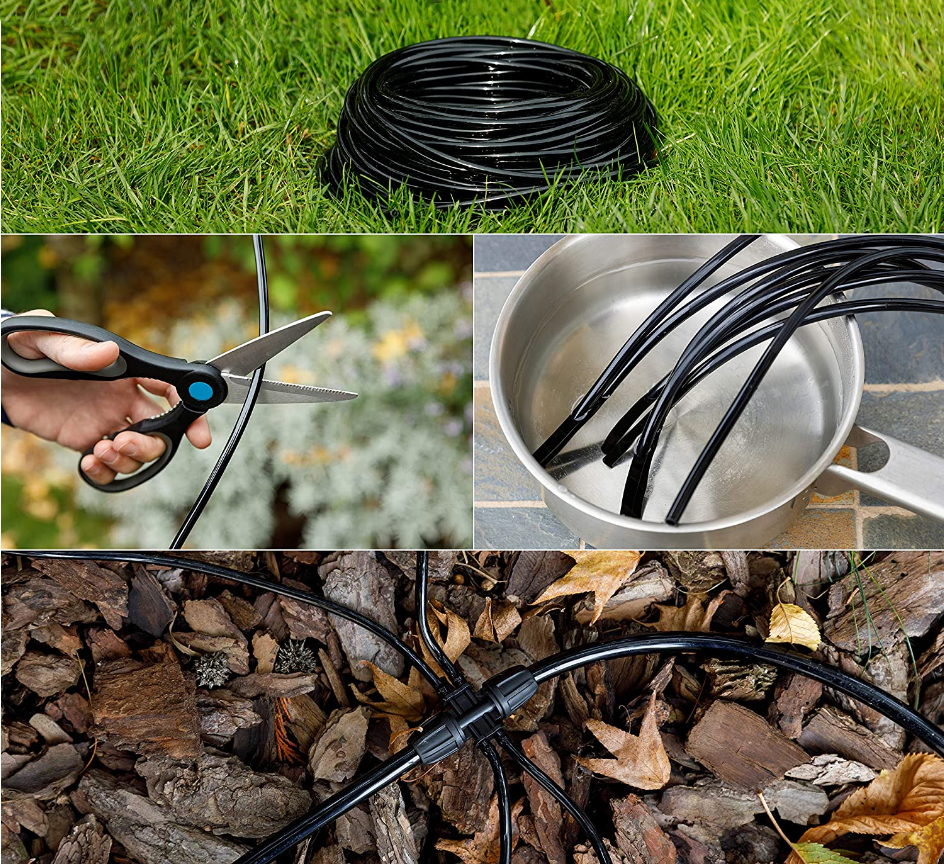 Micro Irrigation Pipe Tube 4mm 6mm Hose for Micro Drip Garden Irrigation System - Image 3