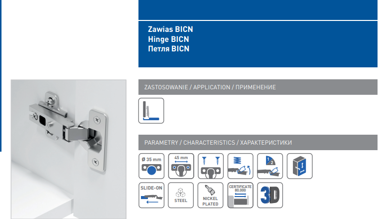 35mm KITCHEN CABINET CUPBOARD SIDEBOARD STANDARD DOOR HINGES FULL OVERLAY CONCE - Image 5