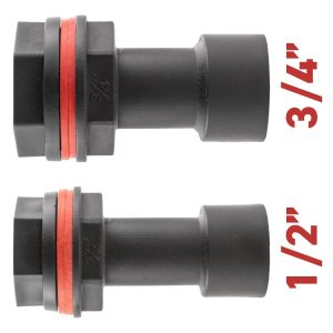 water butt /rain barrel/tank extender connectors for 1/2"+3/4"bsp taps