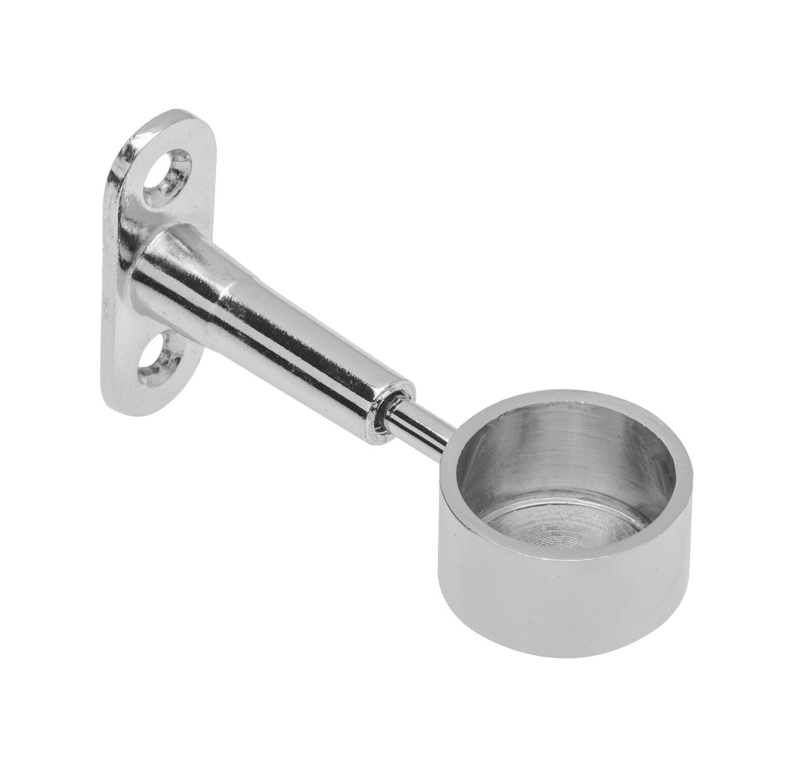 Wardrobe Rail Round Hanging Chrome Tube 25mm + End Supports + Screws 3 Lengths - Image 11