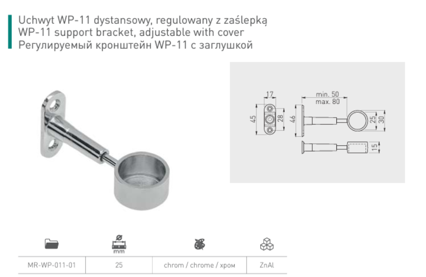 Wardrobe Rail Round Hanging Chrome Tube 25mm + End Supports + Screws 3 Lengths - Image 12