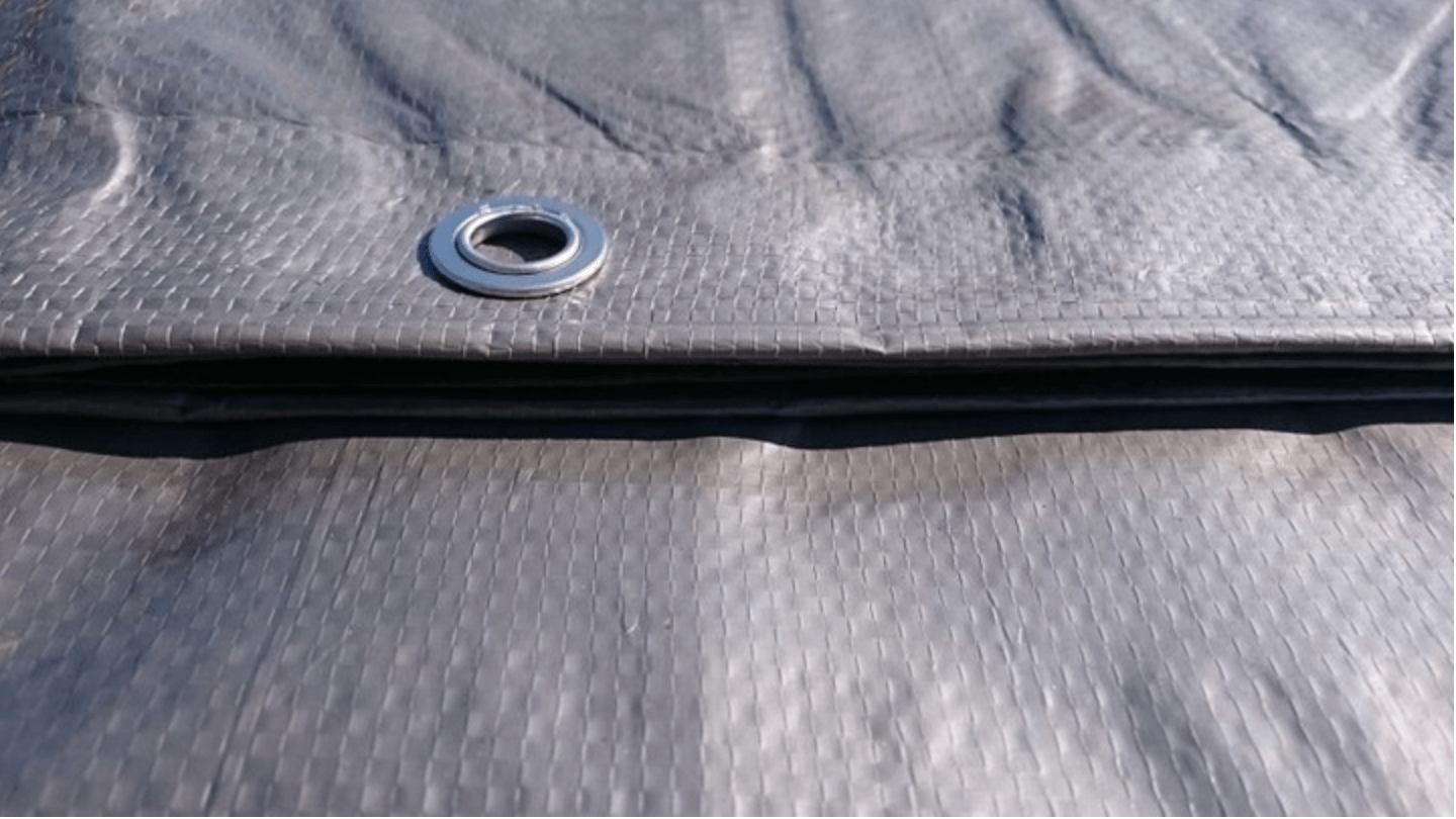 Tarpaulin Cover Tarp Sheet Silver 160GSM Waterproof Ground Camping Multipurpose - Image 7