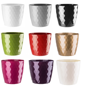 Waste Paper Basket Dust Bin Round Plastic Small Modern Style Home Office 9coloru