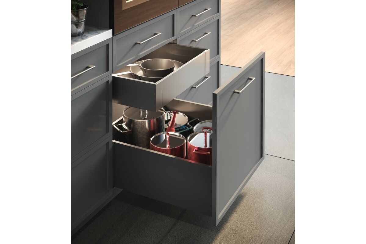 UltraSlim AXIS PRO Soft Close White Kitchen Drawer Box Sides Drawer Runners - Image 5