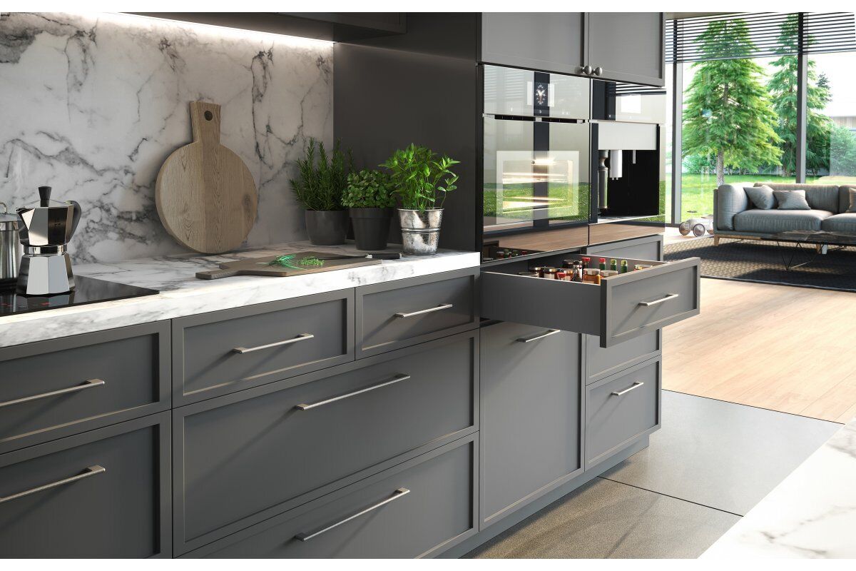 UltraSlim AXIS PRO Soft Close White Kitchen Drawer Box Sides Drawer Runners - Image 6