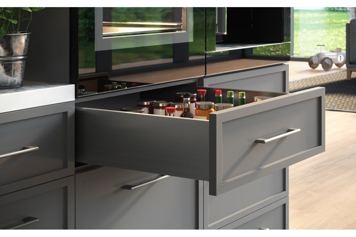 UltraSlim AXIS PRO Soft Close White Kitchen Drawer Box Sides Drawer Runners - Image 7