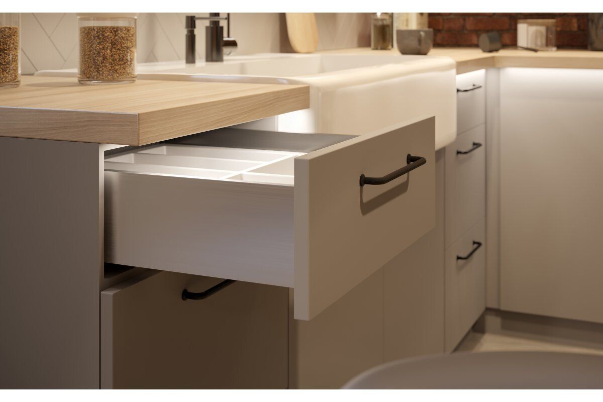 UltraSlim AXIS PRO Soft Close Anthracite Kitchen Drawer Box Sides Drawer Runners - Image 6