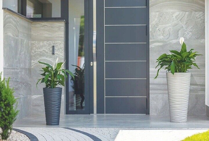 Round Tall Plant Pot Elegant Large Flower Indoor Outdoor Garden Planters Sahara - Image 3