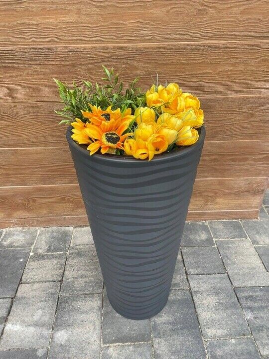 Round Tall Plant Pot Elegant Large Flower Indoor Outdoor Garden Planters Sahara - Image 13