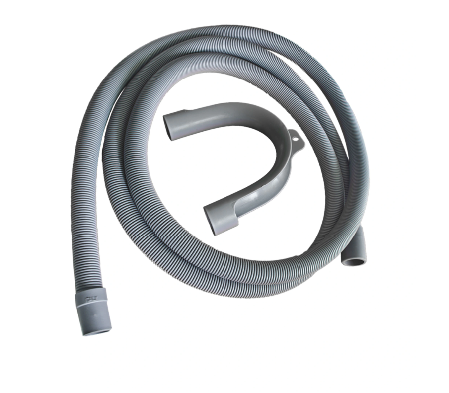 UNIVERSAL Long Washing Machine Dishwasher Drain Fill Hose Pipe Set 2 Lengths