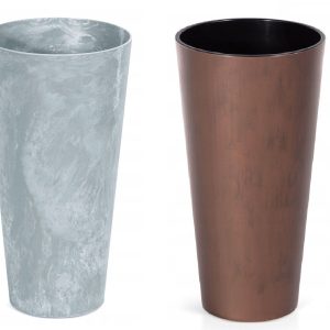 Planter Plant Pot Flowerpot Cylinder Outdoor Garden Balcony Indoor Beton Tall