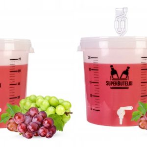 2 x 30l Brewing Fermenting Wine Beer Pickling Bucket Set With Airlock Tap Bung