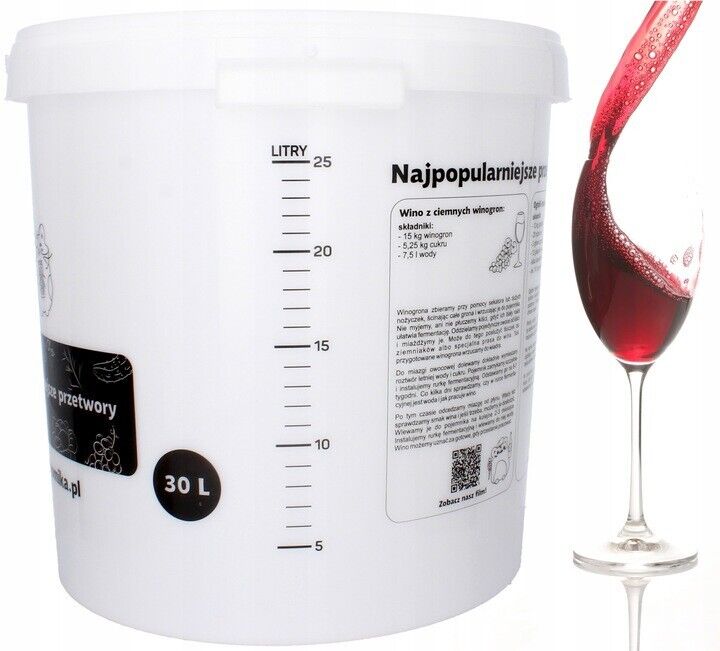 2 x 30l Brewing Fermenting Wine Beer Pickling Bucket Set With Airlock Tap Bung - Image 4