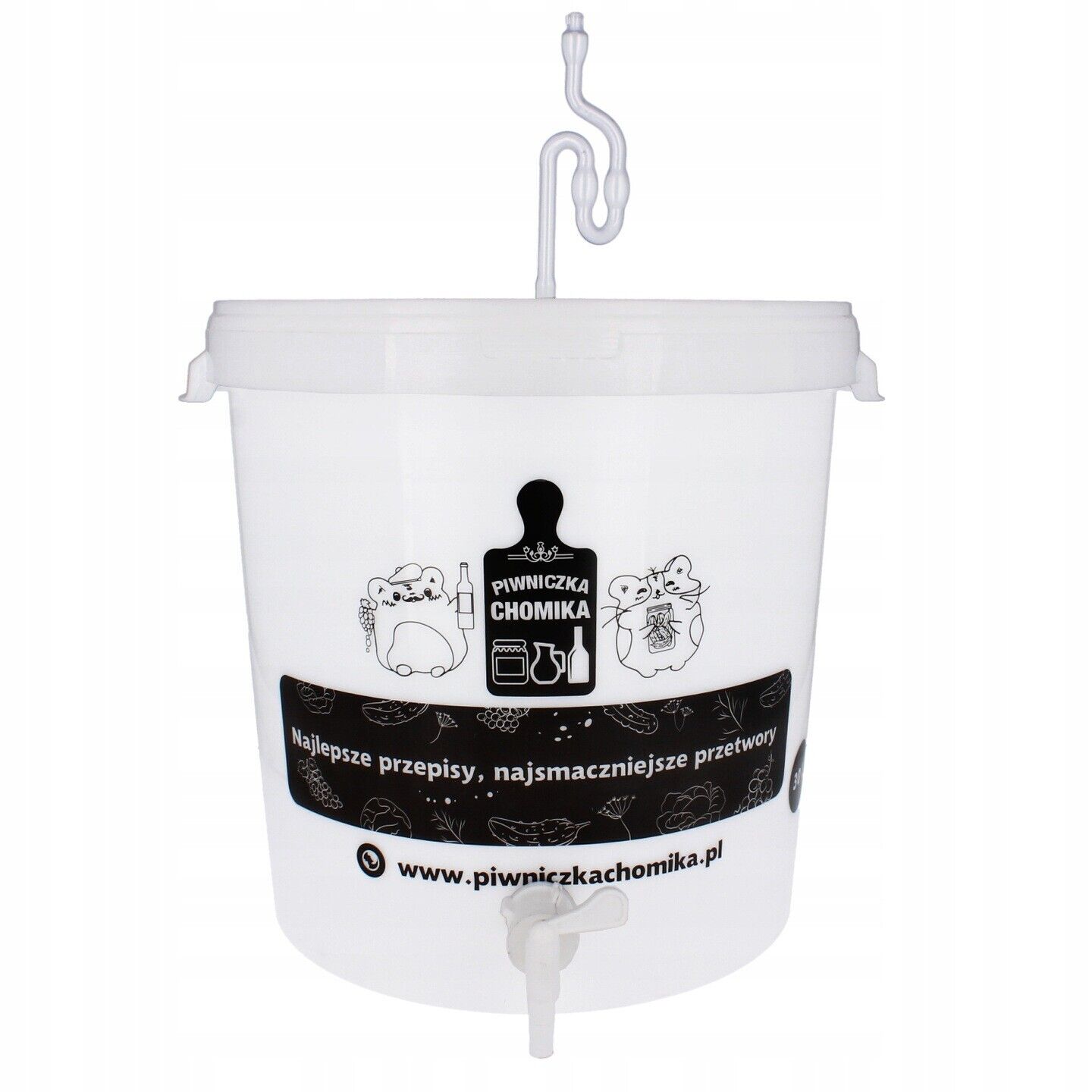 2 x 30l Brewing Fermenting Wine Beer Pickling Bucket Set With Airlock Tap Bung - Image 13