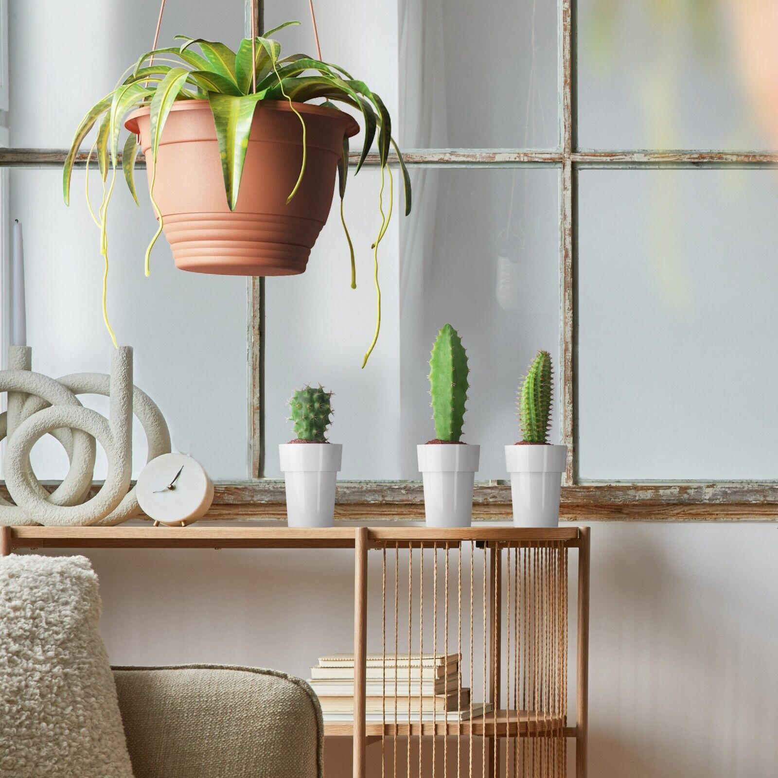 Micro mini Plant Pot Cactus Orchid Plastic 11 Colours Gloss 6cm Modern Bright - Image 6