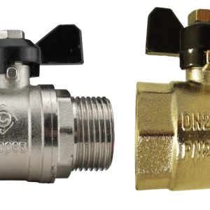 Butterfly Brass Valve Ball Lever Valve BSP Pipe Thread M/F/ F/F 1/2 3/4 1"