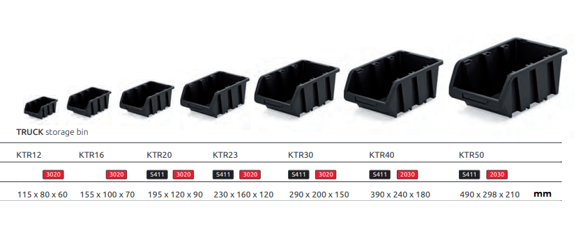 Storage Bins Plastic Order Picking Parts Boxes Lid Scooped Front Stackable Wall - Image 3