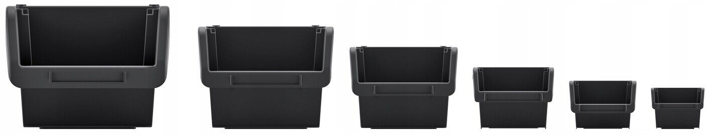Storage Bins Plastic Order Picking Parts Boxes Lid Scooped Front Stackable Wall - Image 6