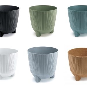 Plant Pots Indoor Outdoor Plastic Flowerpot Small Medium Large RYFO 6 Colours