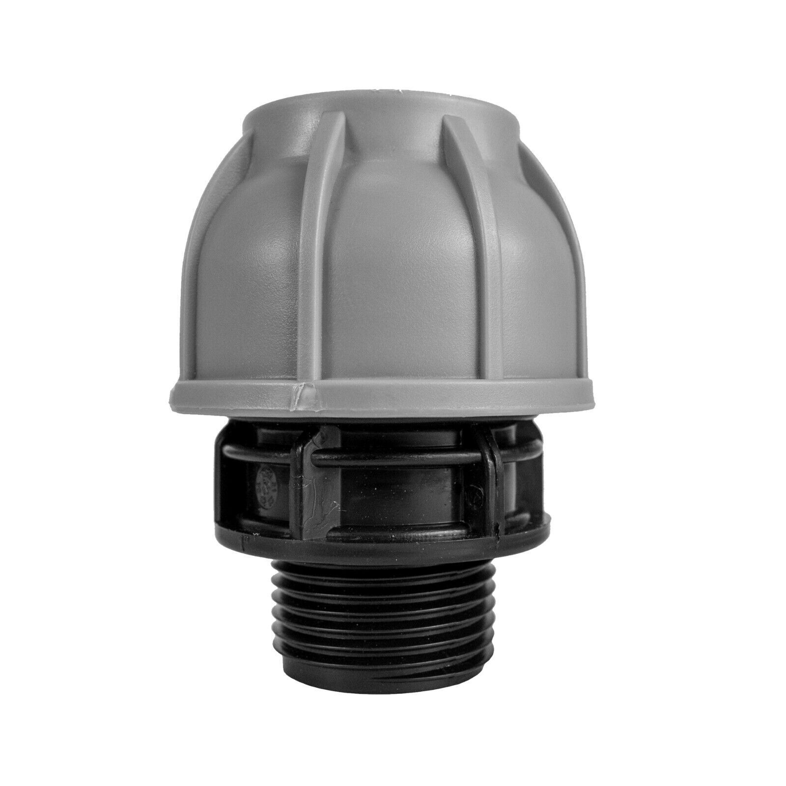 MDPE Compression Connector Fittings 25mm LDPE water pipe Elbow Valve Straight - Image 7