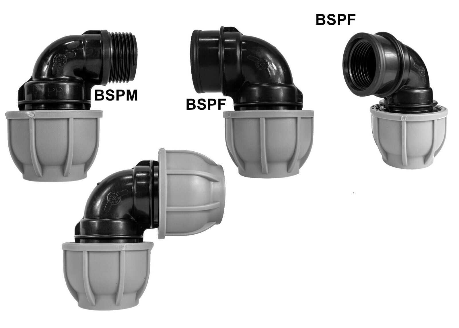 MDPE Compression Connector Fittings 25mm LDPE water pipe Elbow Valve Straight - Image 10
