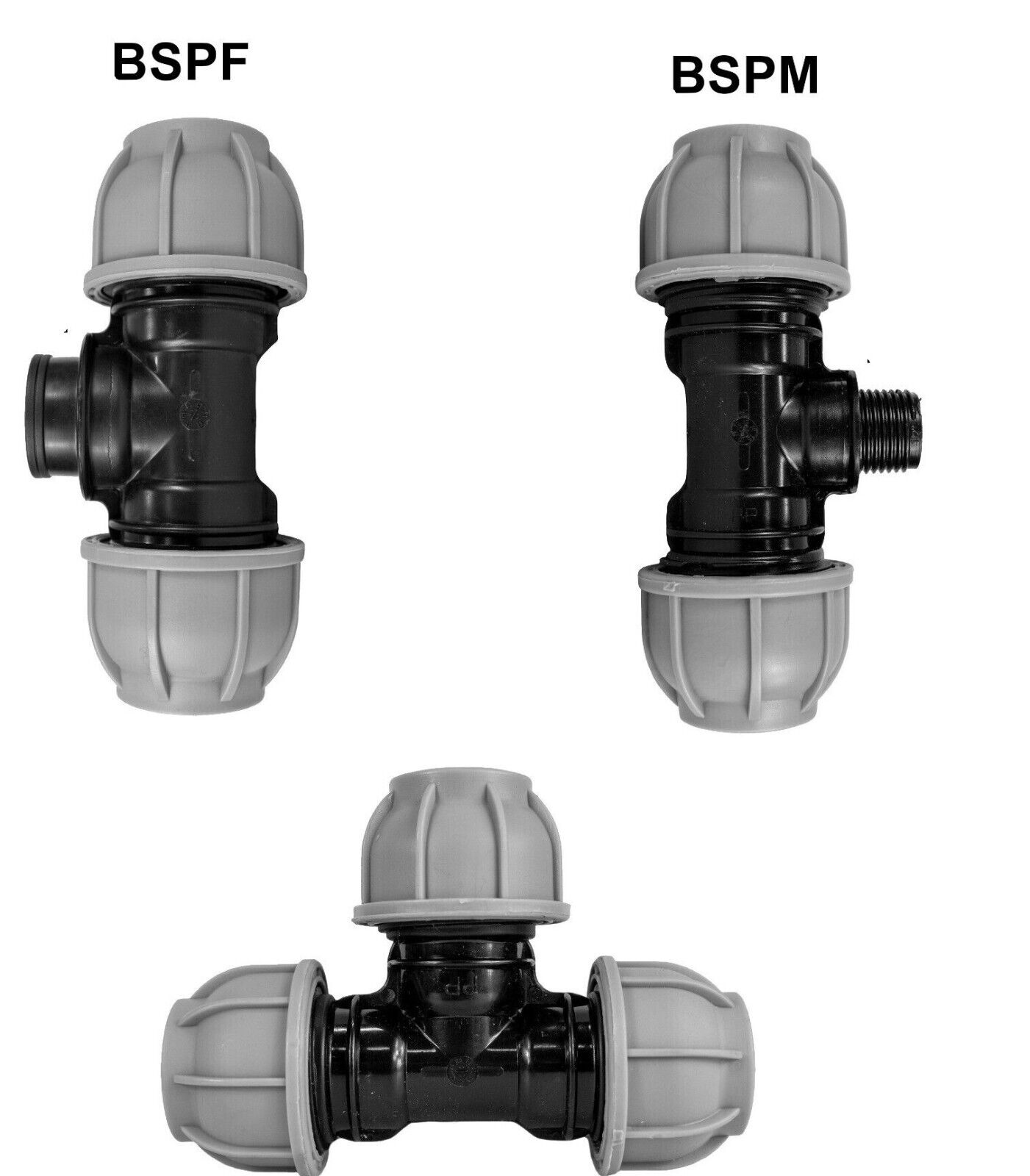 MDPE Compression Connector Fittings 25mm LDPE water pipe Elbow Valve Straight - Image 12