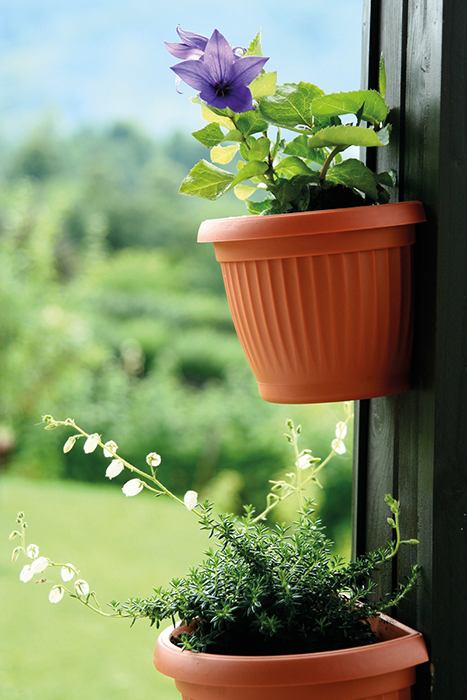ROUND PLASTIC PLANT POTS VENETIAN FLOWER POT GARDEN PLANTS HERBS PLANTER HOLDER - Image 8