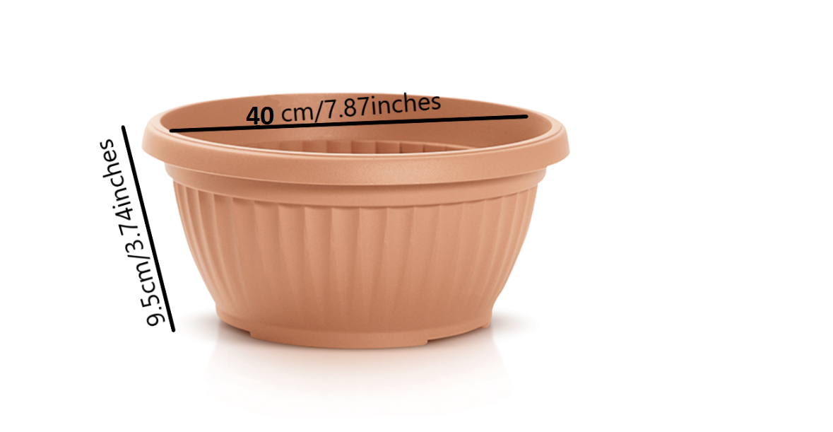 ROUND PLASTIC PLANT POTS VENETIAN FLOWER POT GARDEN PLANTS HERBS PLANTER HOLDER - Image 9