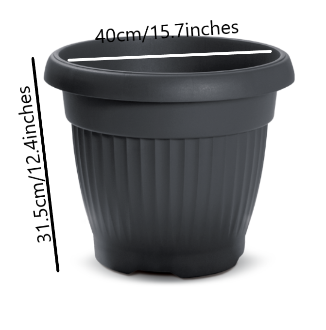 ROUND PLASTIC PLANT POTS VENETIAN FLOWER POT GARDEN PLANTS HERBS PLANTER HOLDER - Image 11