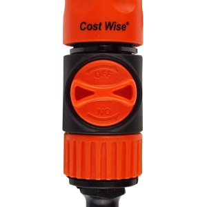 Valve Tap Universal Garden Hose Pipe Flow Control - Click-Lock Male/Female 1/2"