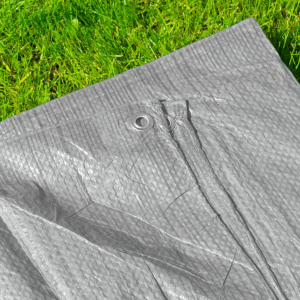 Tarpaulin Tarp Sheet Cover Grey Waterproof Ground Camping Multipurpose Furniture