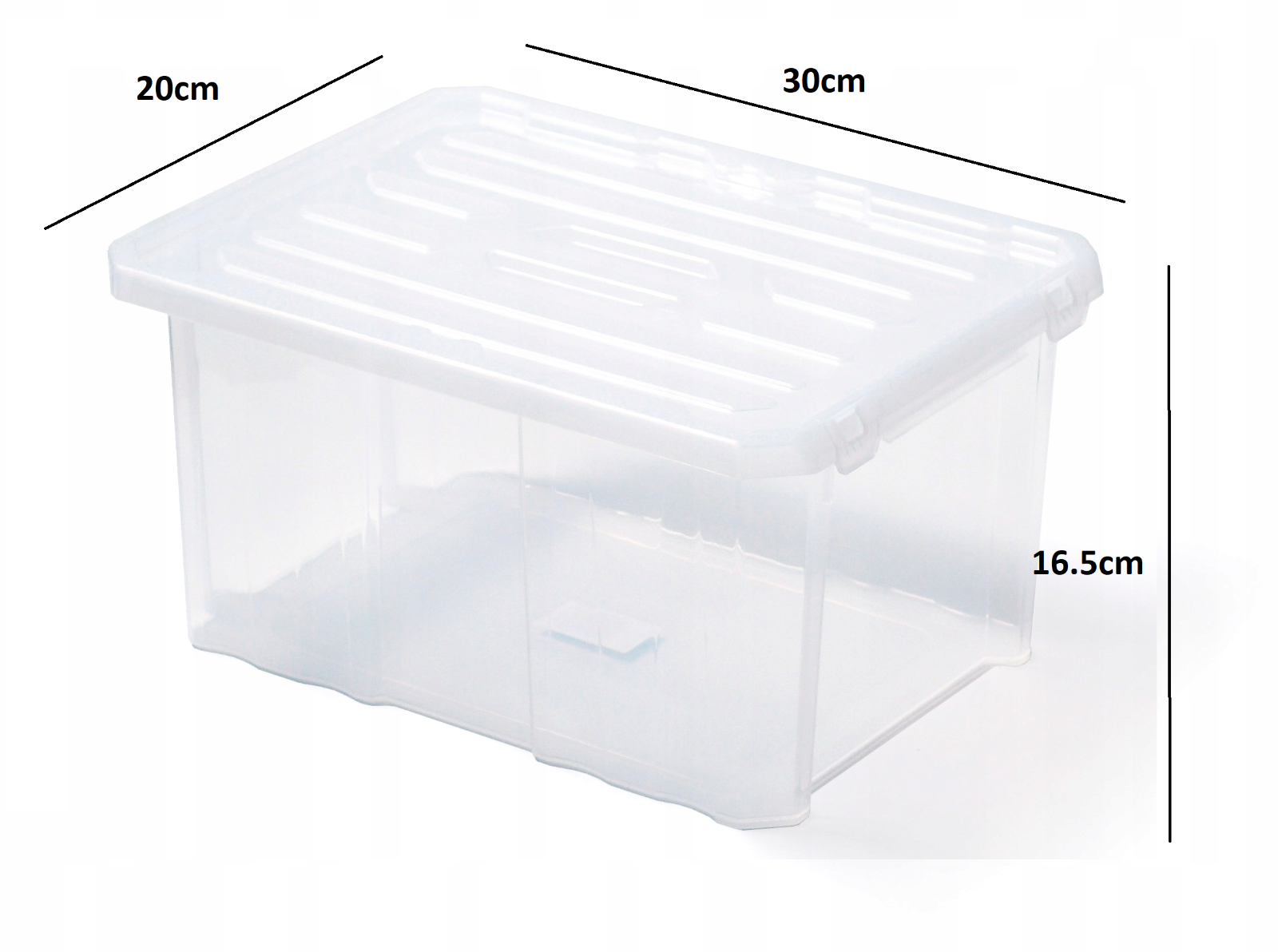 Plastic Storage Box Boxes Lid Handles Food Container Home Kitchen Office Box UK - Image 5