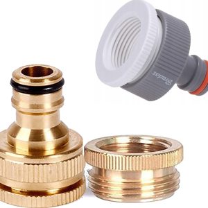 3/4" Tap Fitting Adaptor Fits 1/2" HOSE Tap Water Pipe Connector Garden Threaded