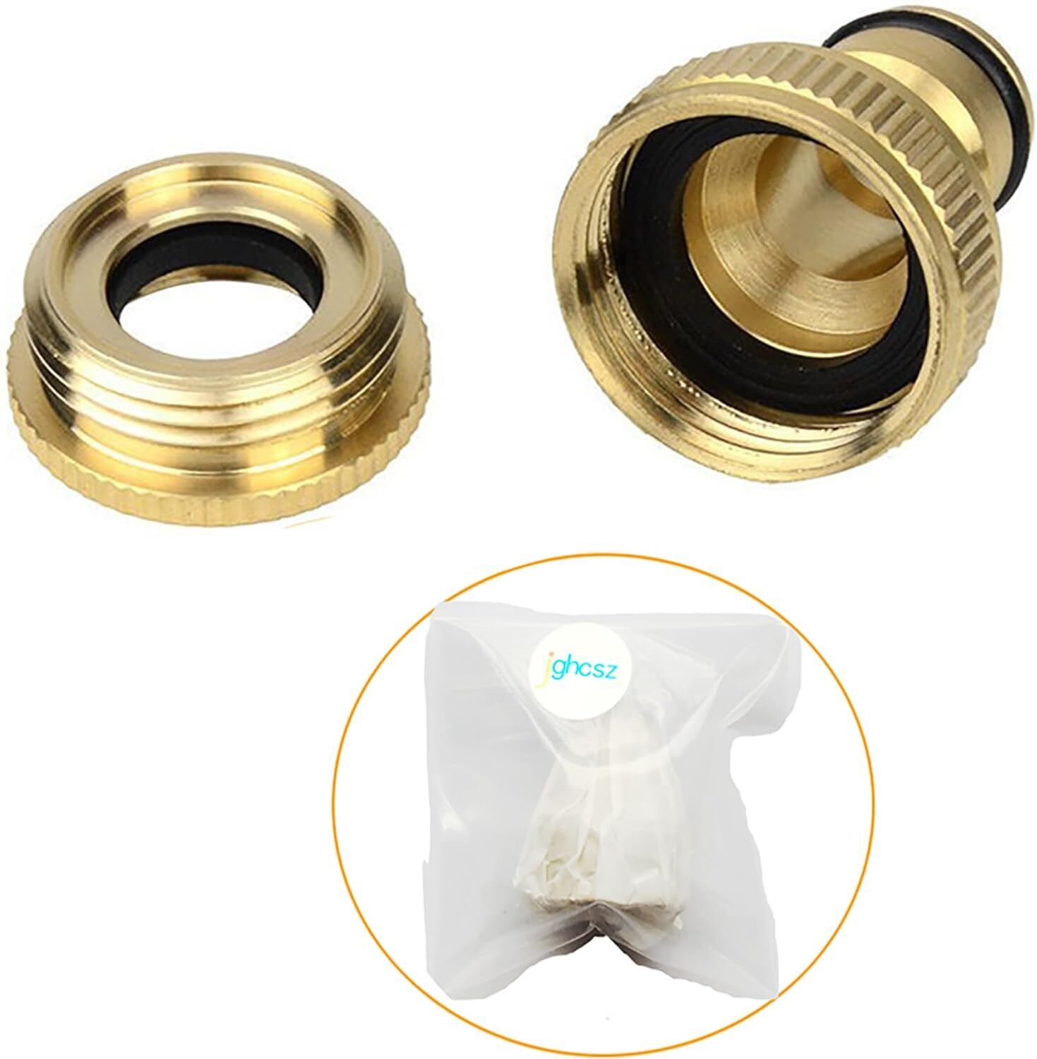 3/4" Tap Fitting Adaptor Fits 1/2" HOSE Tap Water Pipe Connector Garden Threaded - Image 5