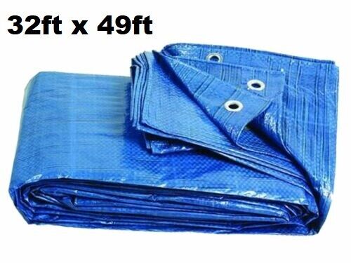 Tarpaulin Heavy Duty Waterproof Cover Roofing Ground Camping Caravan Sheet - Image 53