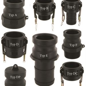 CAMLOCK HOSE COUPLING FITTING, MALE FEMALE - TYPE A|B|C|D|E|F|DC|DP CAM & GROOVE