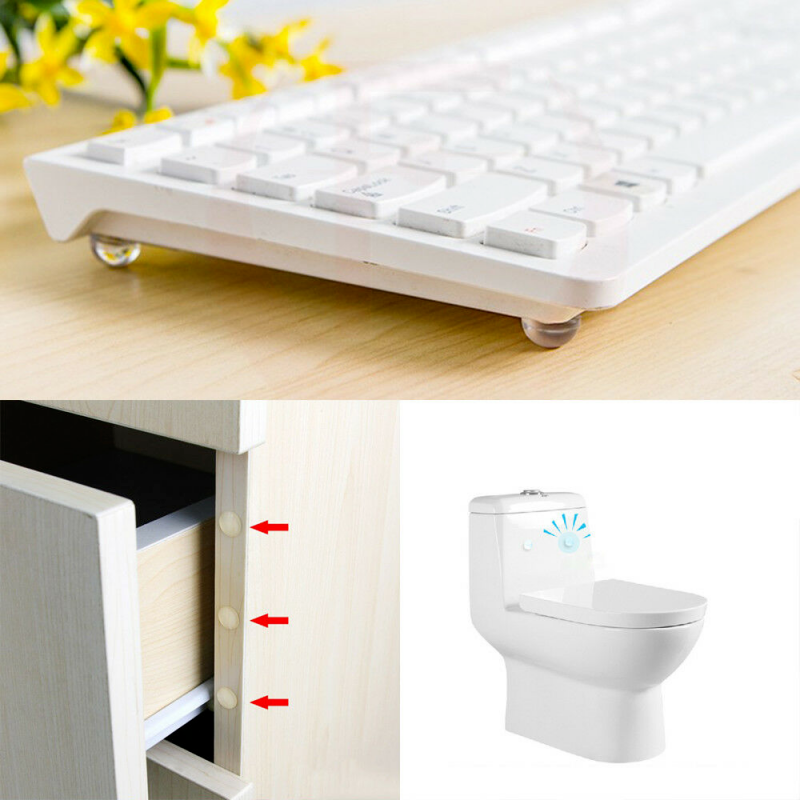 7mm Clear Kitchen Cabinet Soft Close Stop Door Buffer Pads Catch Protector Dots - Image 6