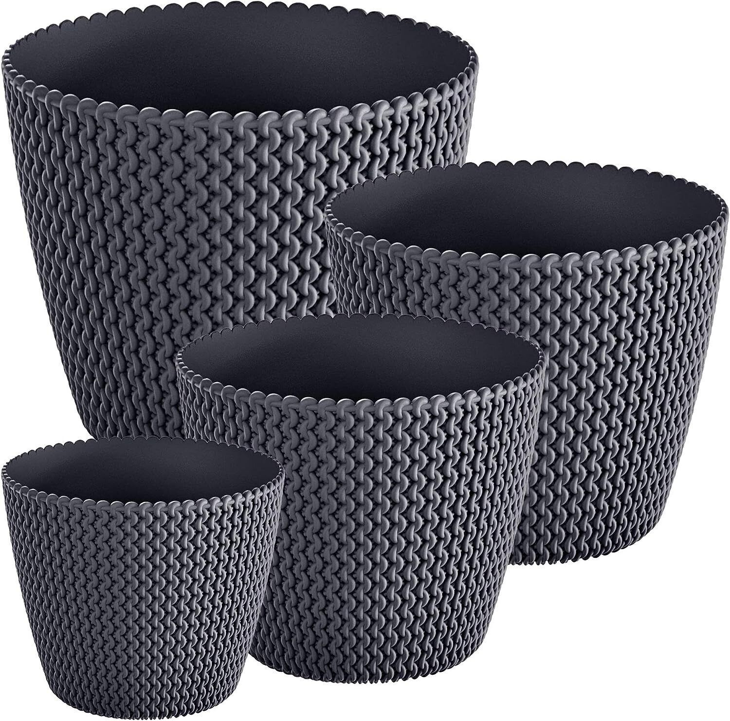 Plant Pots Indoor Outdoor Plastic Flowerpot Small Medium Large Splofy 6 Colours - Image 12