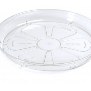 Round Transparent Plastic Plant Pot Saucers Water Trays Sizes Available 14-46cm