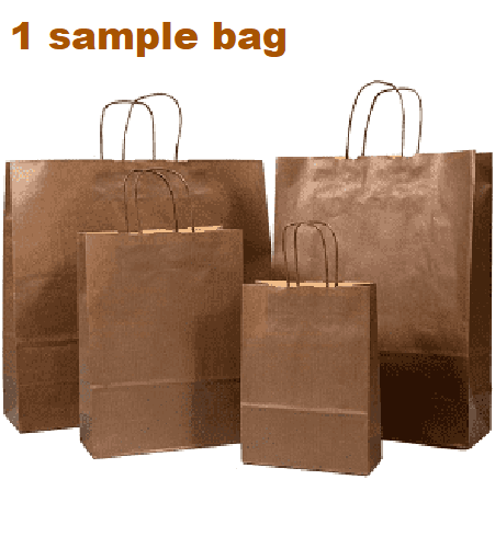 BROWN KRAFT SMALL LARGE PAPER CARRIER BAGS WITH TWISTED HANDLES PARTY GIFT - Image 7
