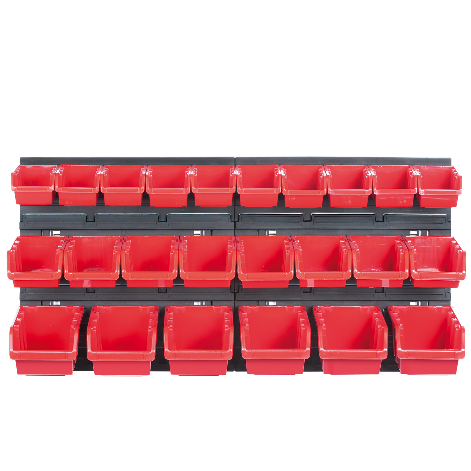 WALL MOUNTED TOOL PEG BOARD 772mm x 390mm 24 ELEMENTS GARAGE STORAGE BINS WORKSHOP RACK SHED ORGANISER - Image 2