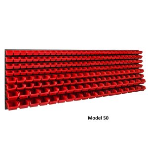 WALL MOUNTED TOOL PEG BOARD 2304mm x 780mm 192 ELEMENTS GARAGE STORAGE BINS WORKSHOP RACK SHED ORGANISER