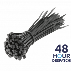 Cable Ties Black 100/140/200/250/300mm Nylon Zip Tie Wraps Strong Various Sizes