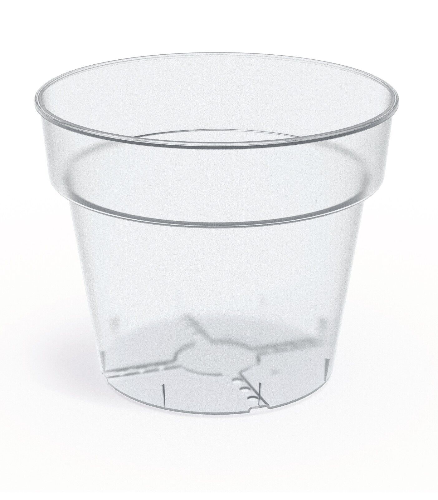 Plant Pot Plastic Orchid Round Planter Transparent Clear Indoor Outdoor 5 Sizes